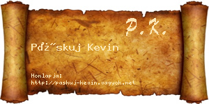Páskuj Kevin névjegykártya